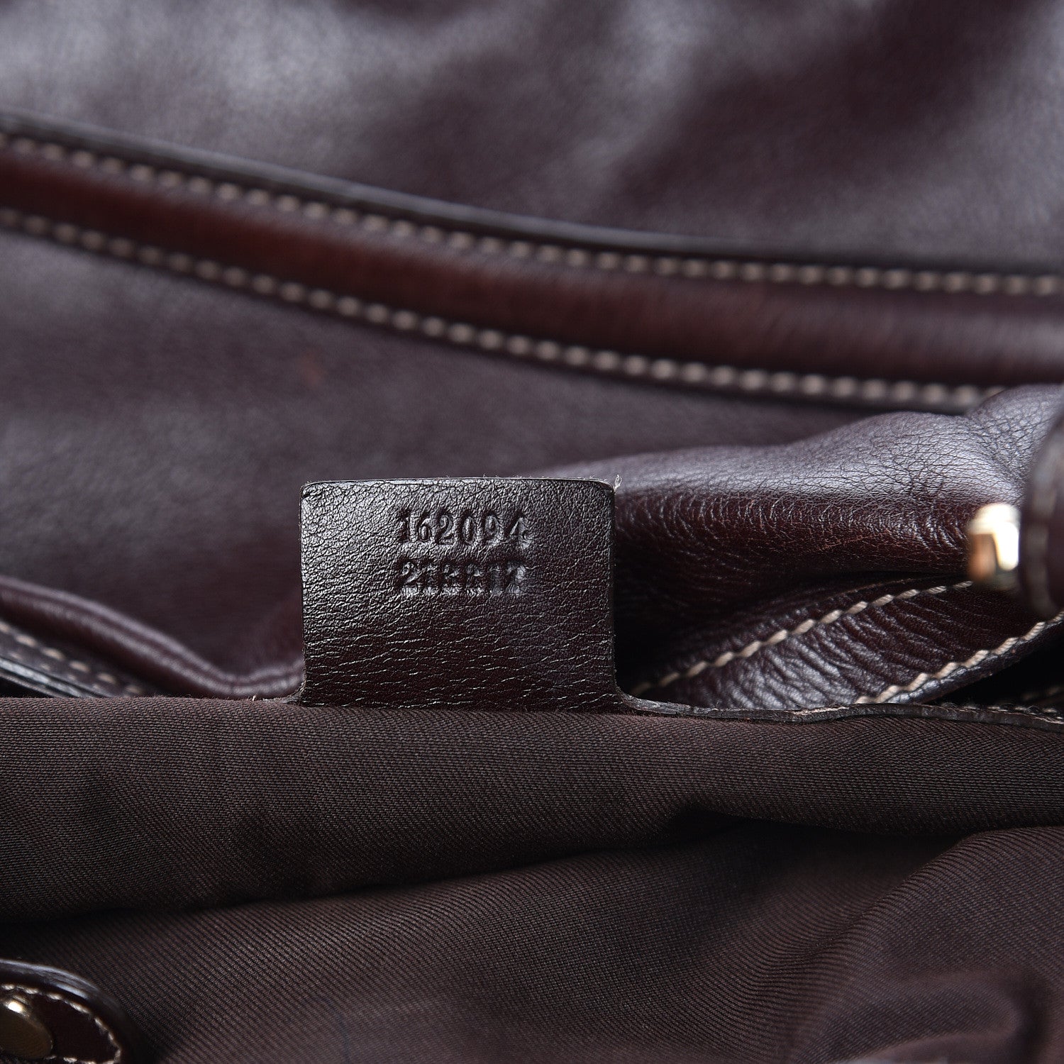 Gucci Calfskin Medium Britt Tote Dark Brown 7 of 16