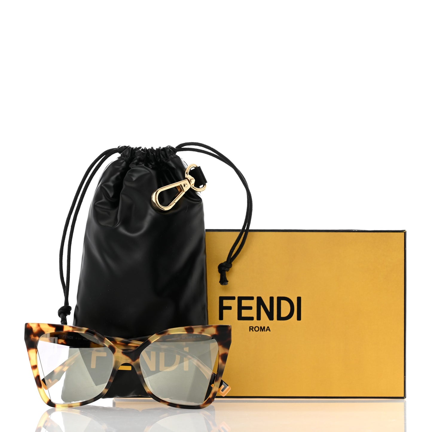 Acetate Butterfly Sunglasses FE40010U Havana Smoke