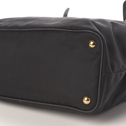 Prada Tessuto Nylon Saffiano Shopping Tote Black 6 of 9