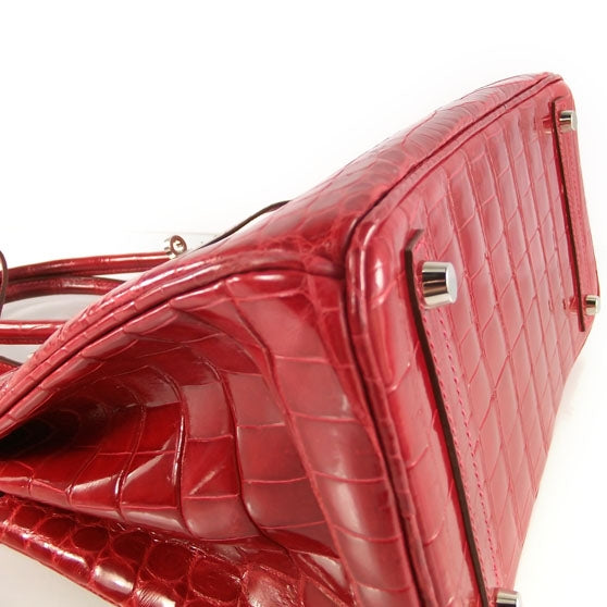 Hermes Shiny Niloticus Crocodile Birkin 30 Braise 11 of 11