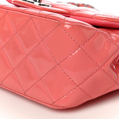 Chanel Patent Quilted Mini Square Flap Pink 10 of 18