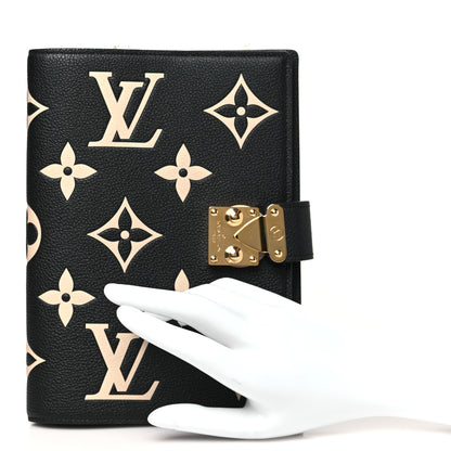 Louis Vuitton Empreinte Monogram Giant Paul Notebook Cover MM  Black Beige 2 of 8