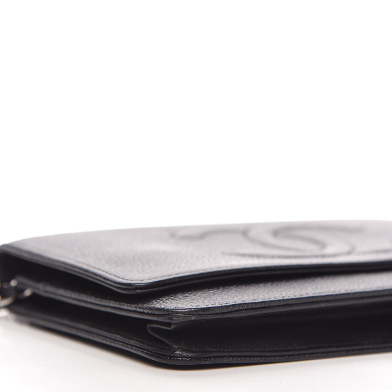 Chanel Caviar Timeless CC Wallet On Chain WOC Black 6 of 10