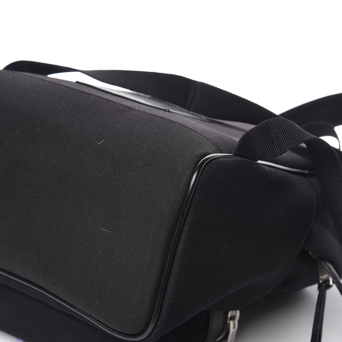 Canvas Signature Embroidered Mini City Backpack Black