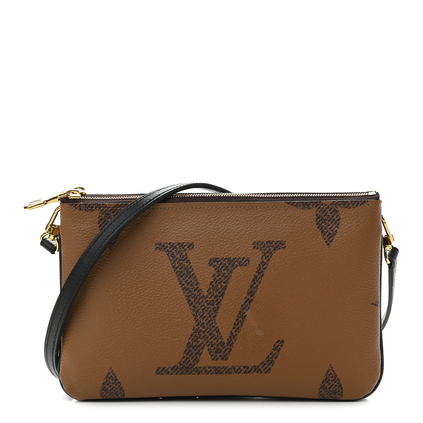 Reverse Monogram Giant Double Zip Pochette