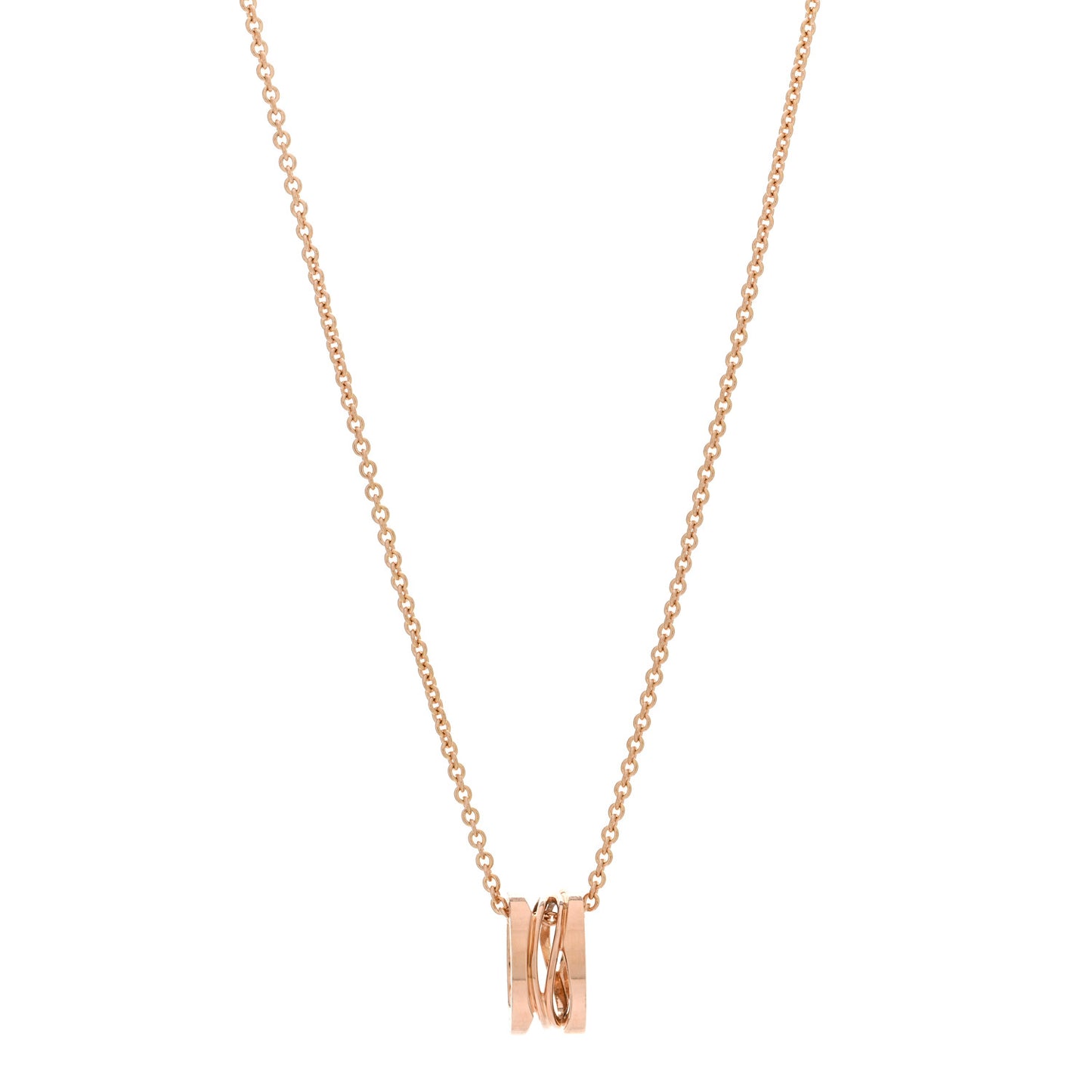 18K Rose Gold B.Zero1 Open Legends Pendant Necklace