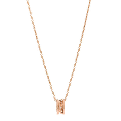 Bulgari 18K Rose Gold B.Zero1 Open Legends Pendant Necklace 1 of 5