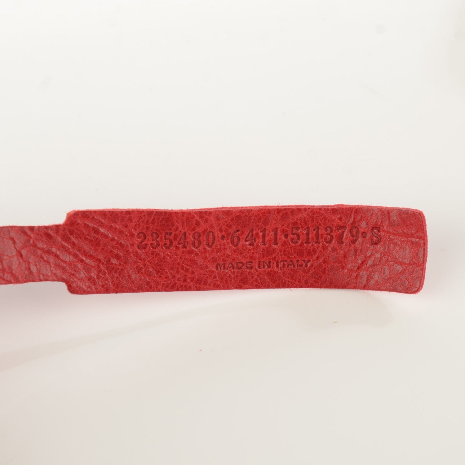 Balenciaga Agneau Arena Giant 12 Silver Hardware Bracelet S Rouge Coquelicot 5 of 6