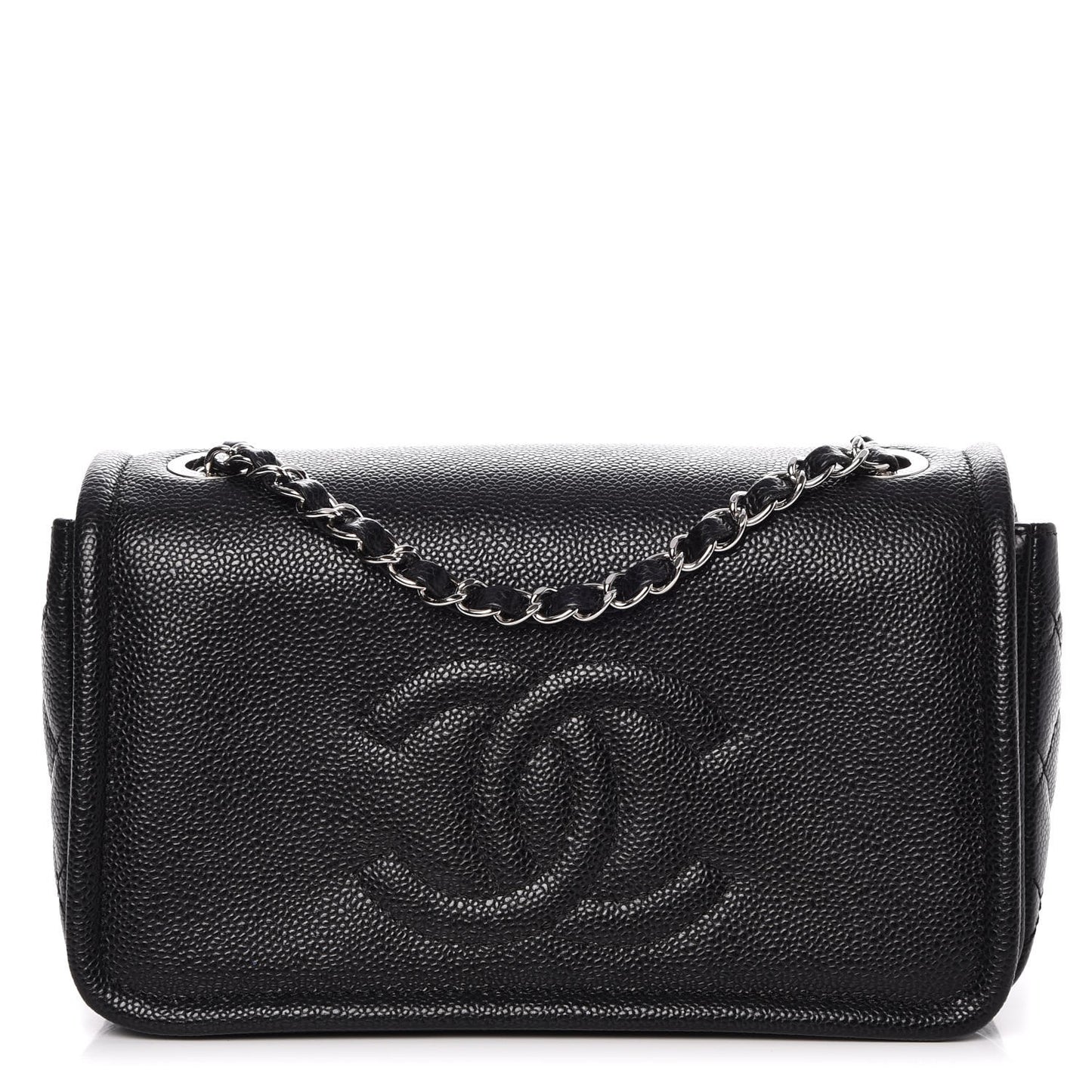 Caviar Medium Timeless CC Flap Black