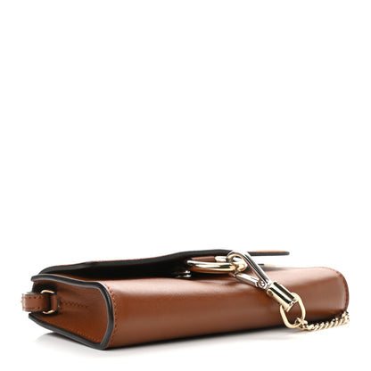 Chloe Suede Calfskin Mini Faye Shoulder Bag Tobacco 4 of 11
