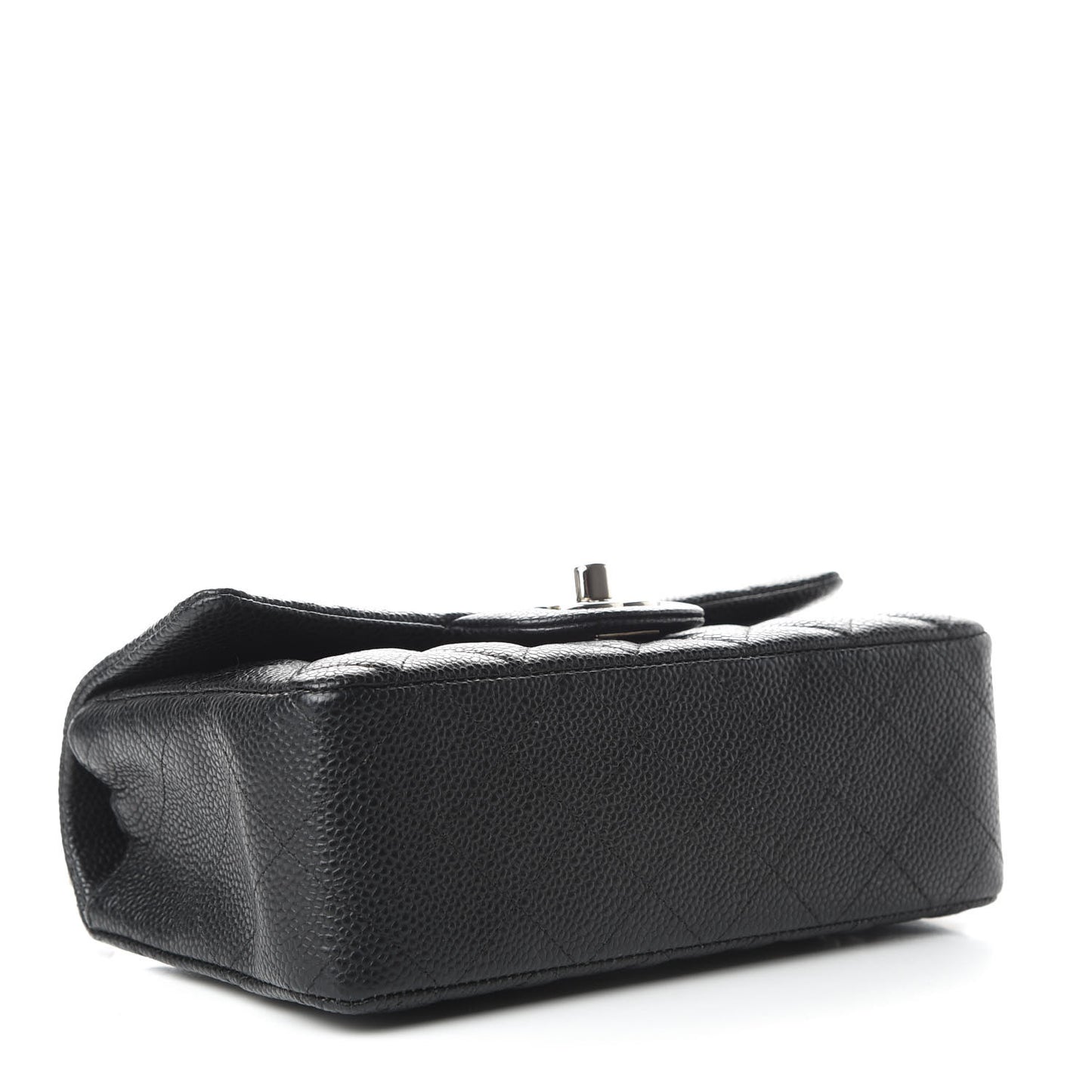 Caviar Quilted Mini Rectangular Flap Black