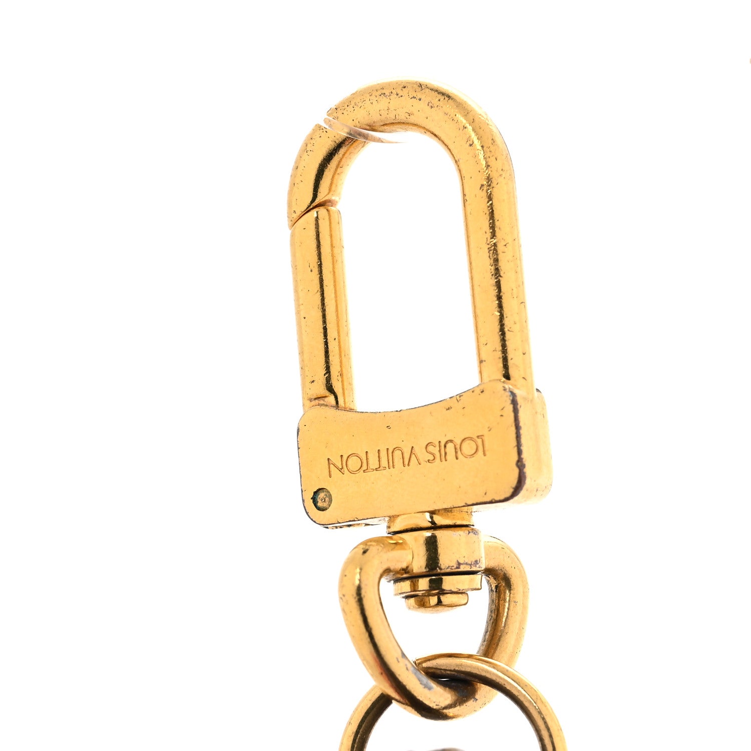 Louis Vuitton Monogram Kusama Pumpkin Dots Key Ring Blue 5 of 5