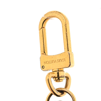 Louis Vuitton Monogram Kusama Pumpkin Dots Key Ring Blue 5 of 5