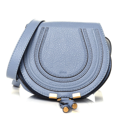 Chloe Calfskin Mini Marcie Round Crossbody Bag Washed Blue 1 of 10