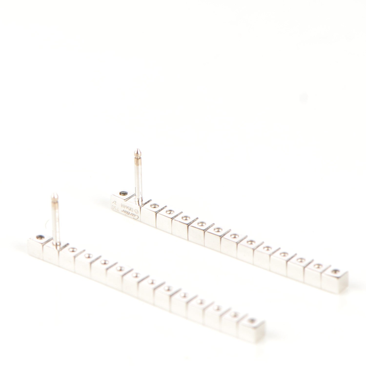 Cartier 18K White Gold Lanieres Drop Earrings 3 of 5