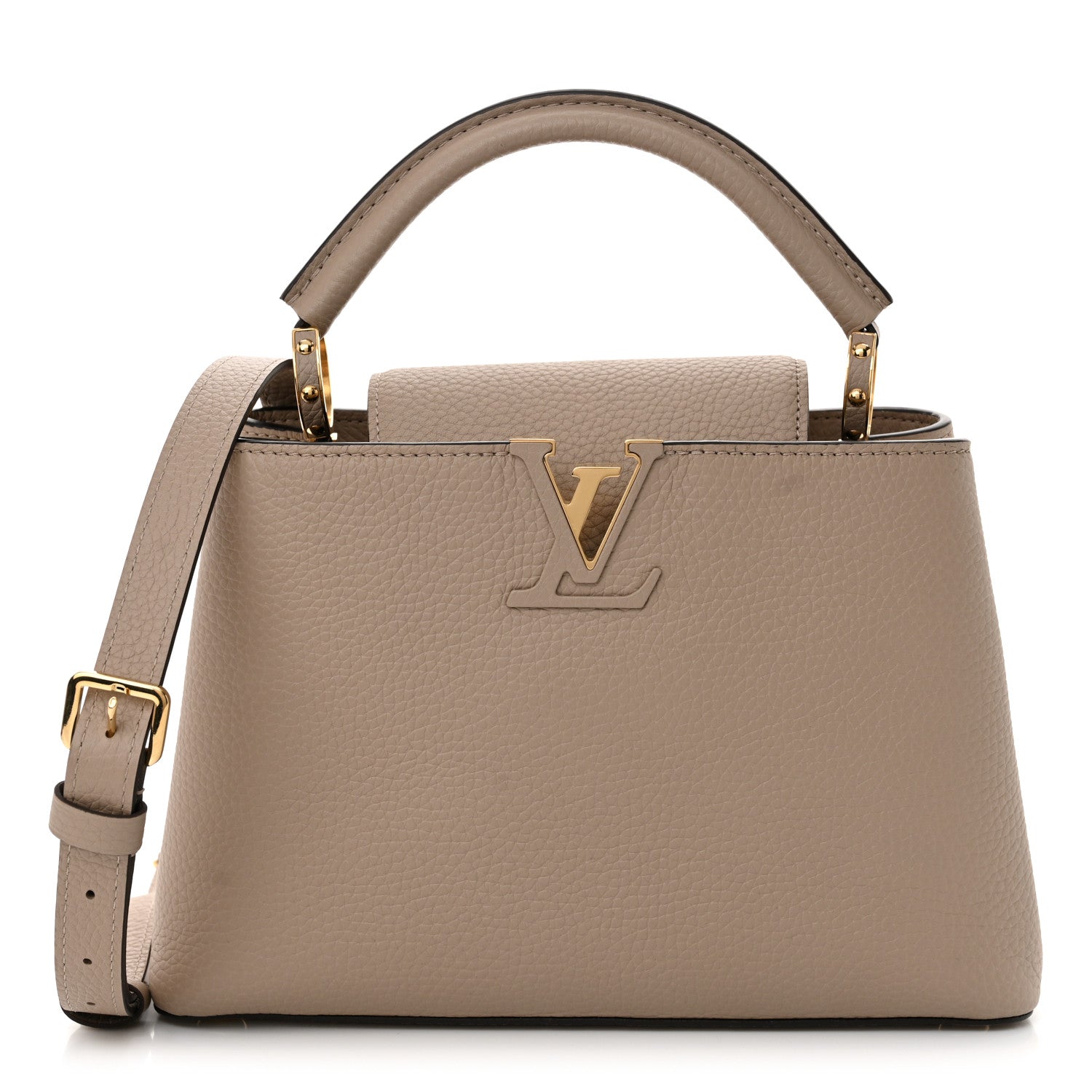 Louis Vuitton Taurillon Capucines BB Galet 1 of 10