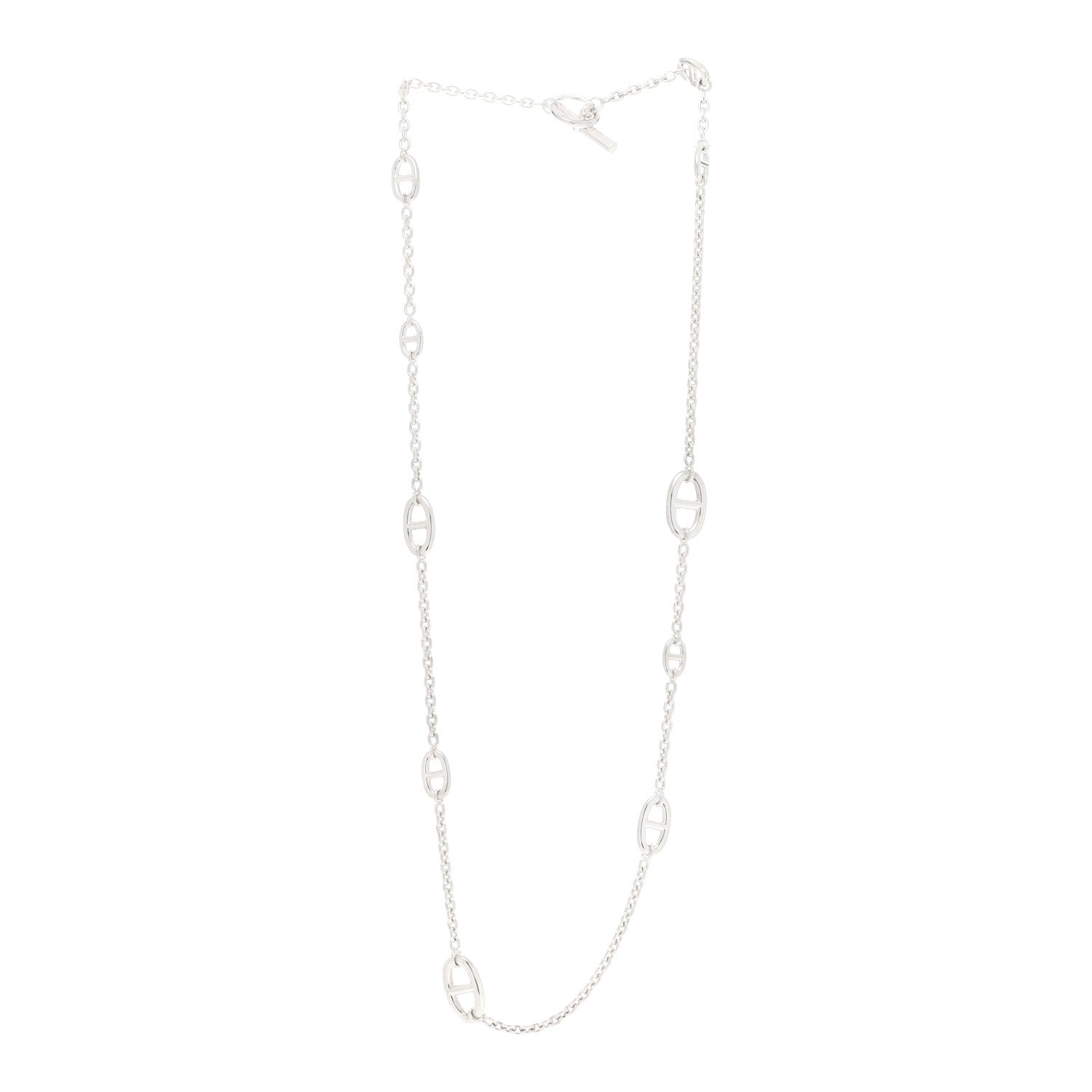 Hermes Sterling Silver Farandole Necklace 80 3 of 6