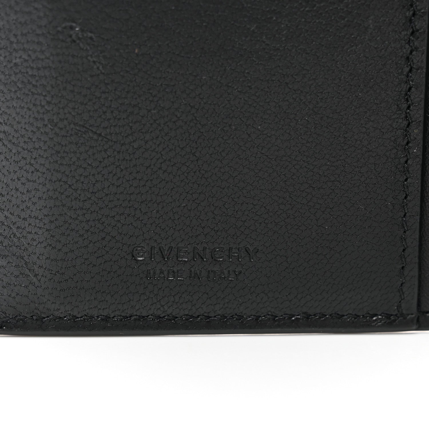 Givenchy Goatskin Diamond Quilted GV3 Medium Wallet Black 6 of 7