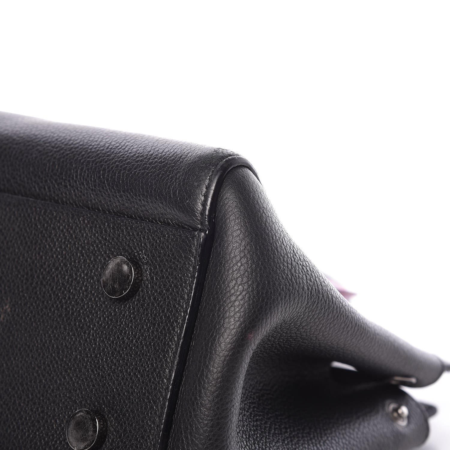 Saint Laurent Grained Calfskin Small Cabas Rive Gauche Black 16 of 17