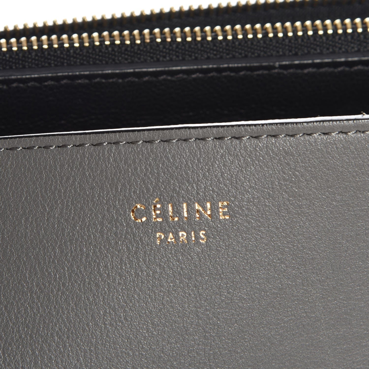 Celine Calfskin Blade Flap Gray 7 of 12