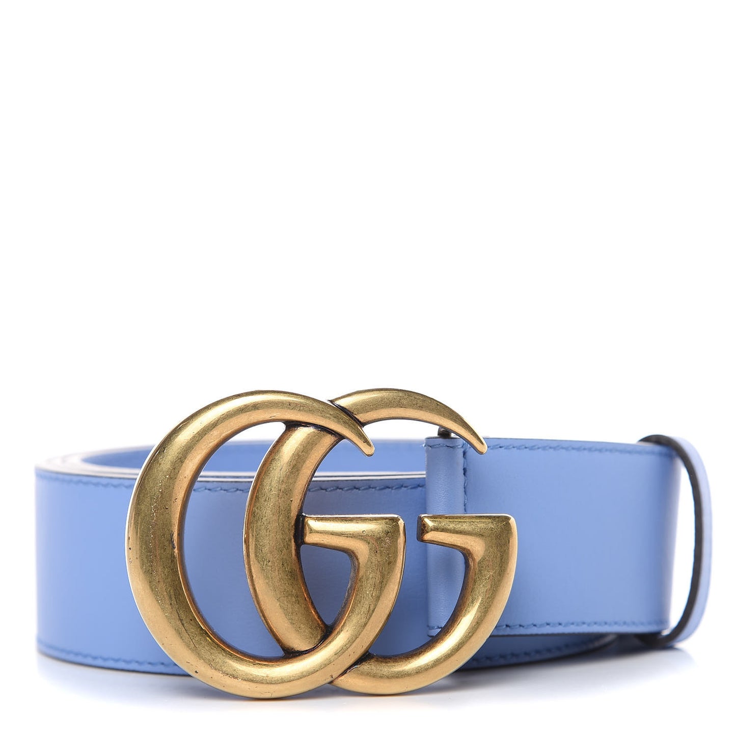 Calfskin Double G 40mm Belt 100 40 Clear Sky Blue