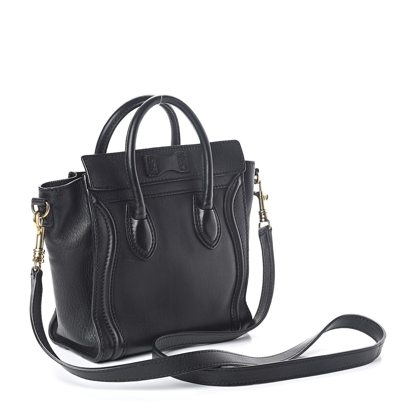 Smooth Calfskin Nano Luggage Black