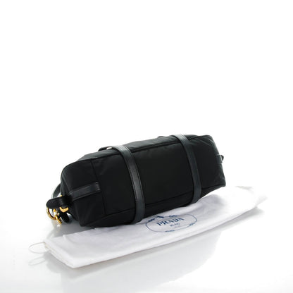 Prada Tessuto Nylon Calfskin Shopping Satchel Black 4 of 8