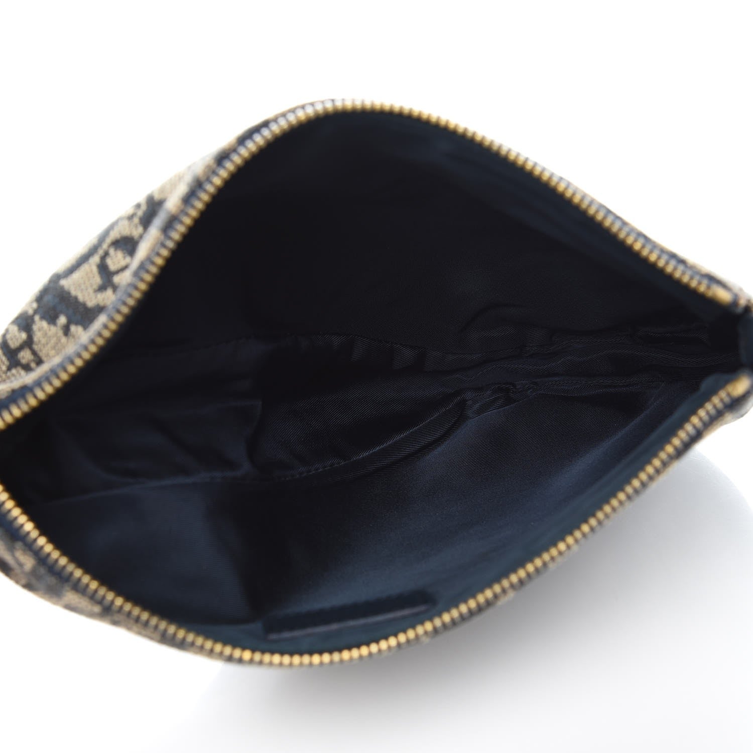 Christian Dior Monogram Mini Saddle Pochette Navy 5 of 7