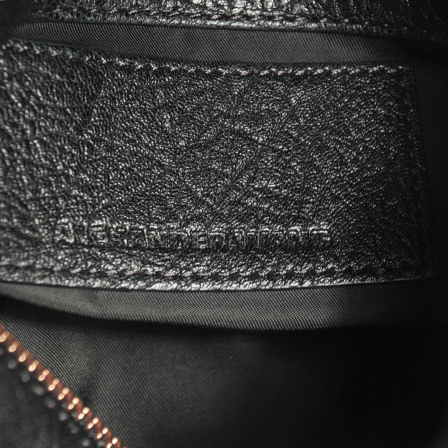 Alexander Wang Pebbled Lambskin Rocco Black with Rose Gold Hardware 6 of 7