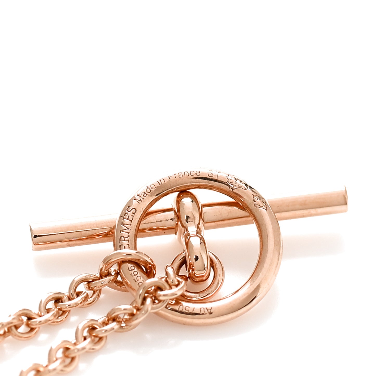 18K Rose Gold Diamond TPM Vertige Coeur Necklace ST