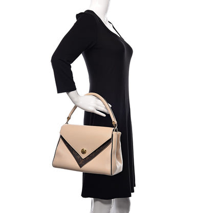 Louis Vuitton Grained Calfskin Monogram Double V Creme 2 of 13