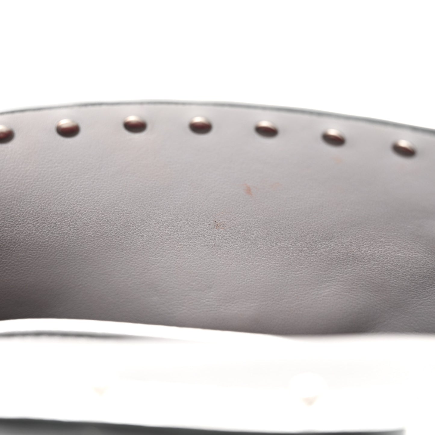 Metallic Nappa Rockstud Spike Shoulder Bag Silver
