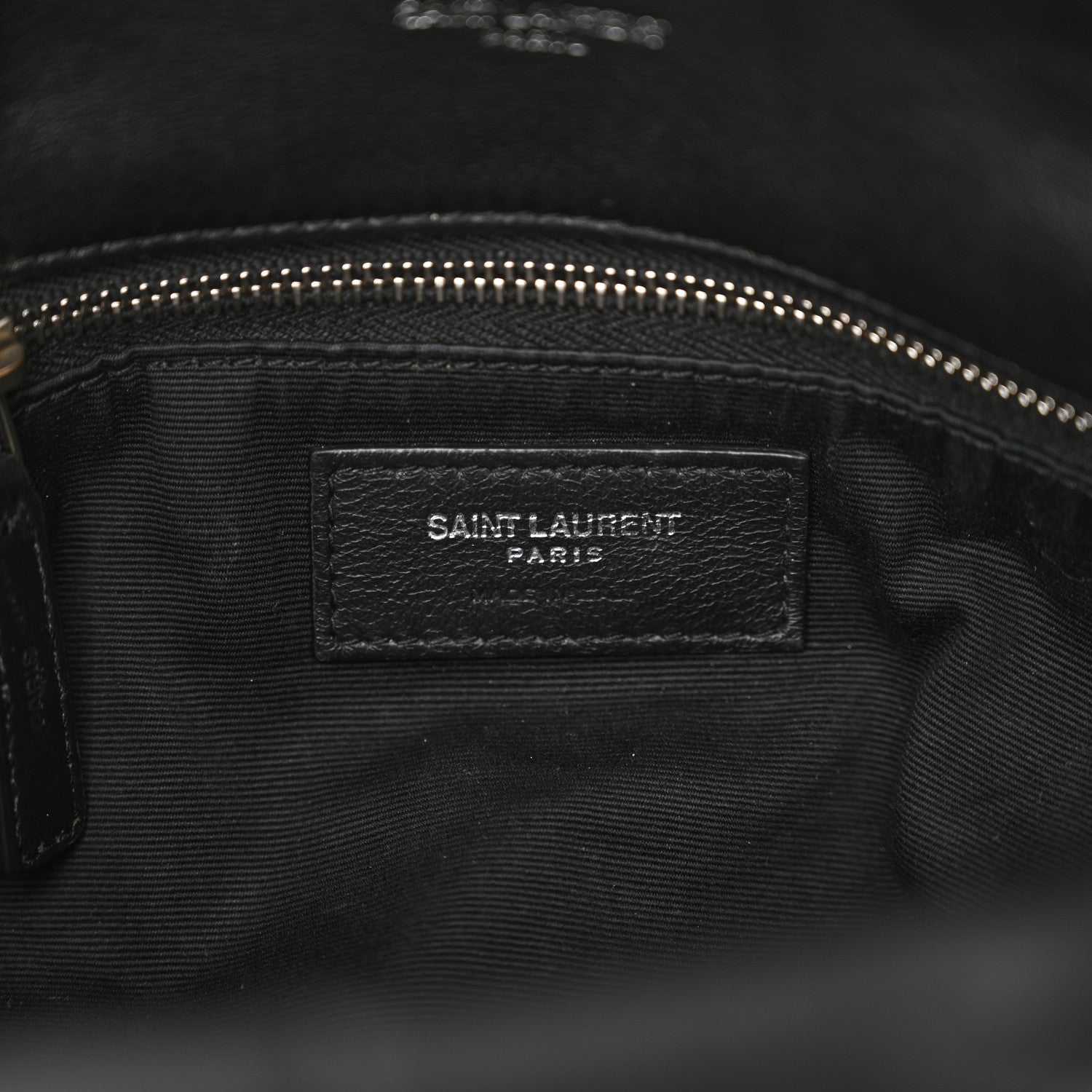 Saint Laurent Lambskin Quilted Small Loulou Puffer Monogram Chain Satchel Black 6 of 15