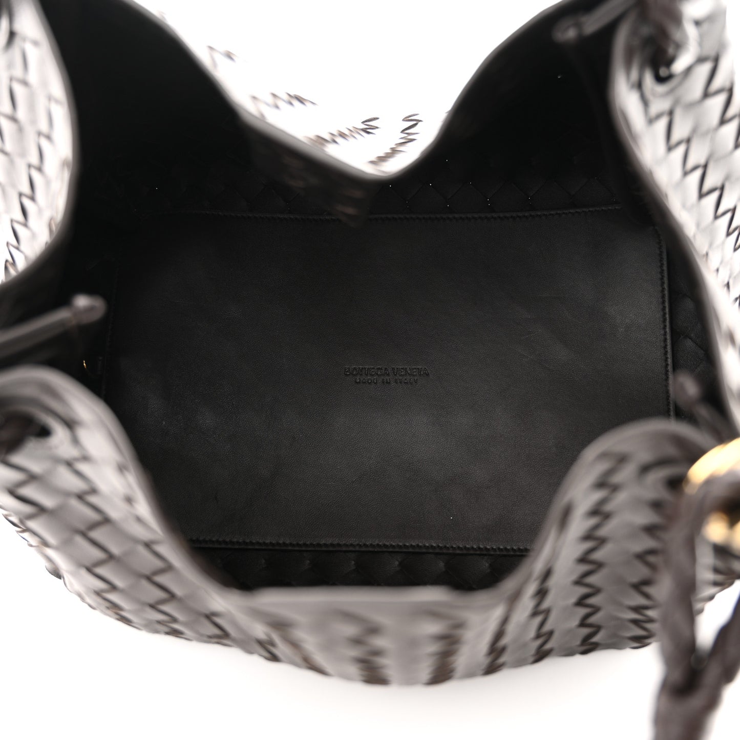 Nappa Intrecciato Large Andiamo Parachute Shoulder Bag Fondant