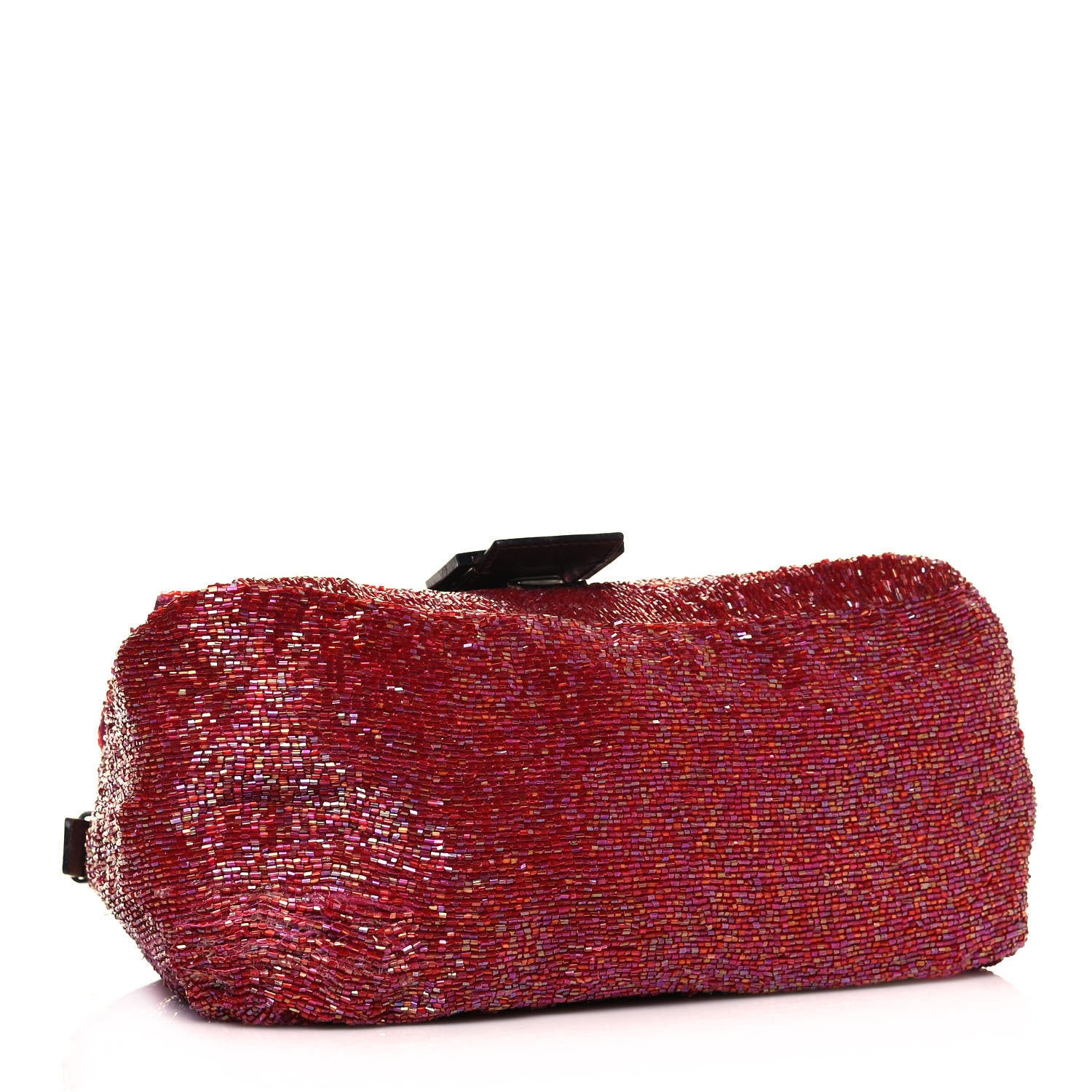 Fendi Beaded Baguette Red Pink 3 of 21
