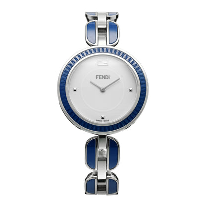 Fendi Stainless Steel Ceramic 36mm My Way Quartz Watch Blue 1 of 5