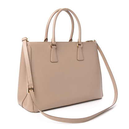 Prada Saffiano Large Galleria Double Zip Tote Cammeo 4 of 11