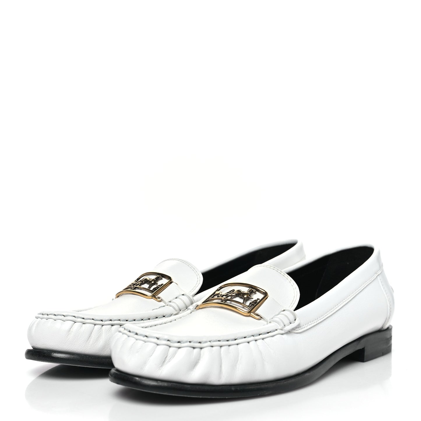 Glazed Nappa Womens Kessy Loafer 39 White
