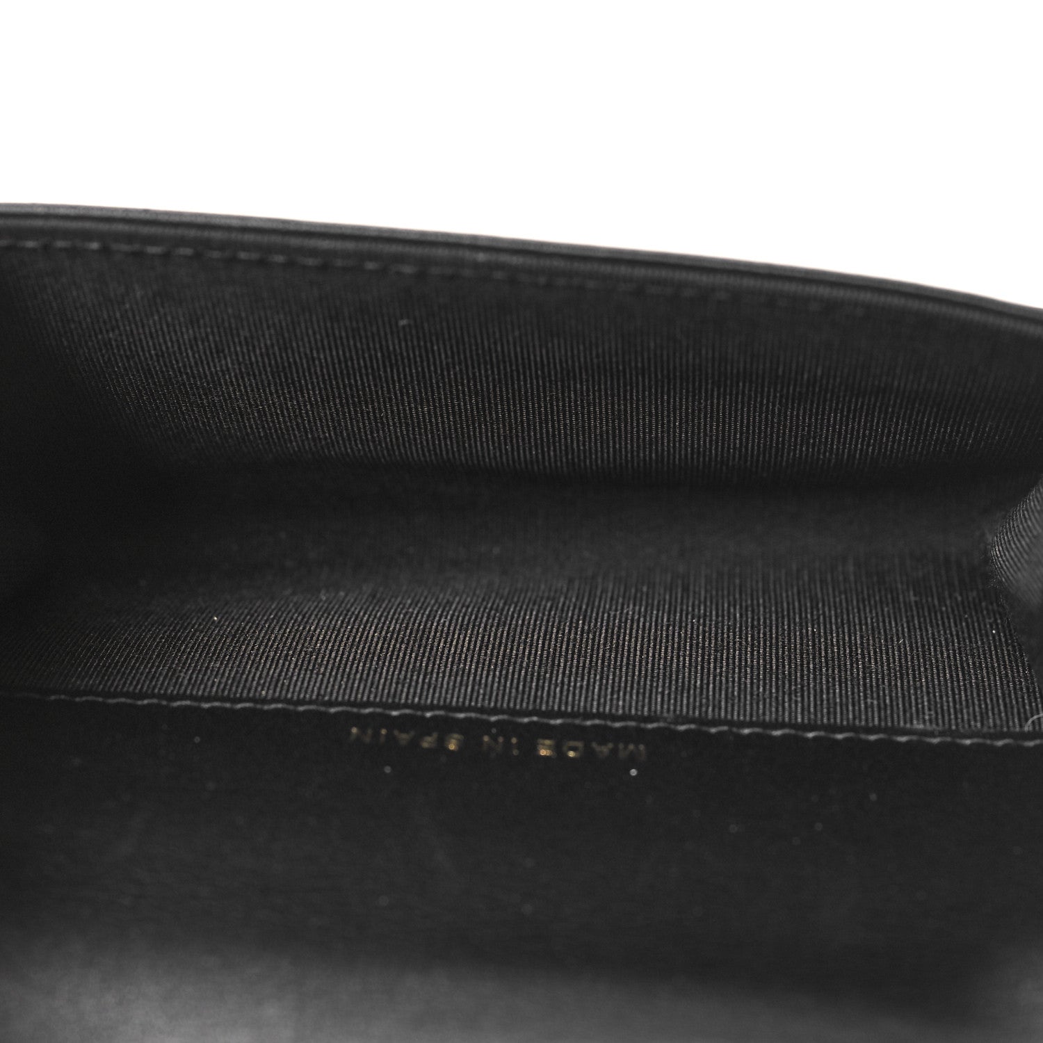 Chanel Lambskin Quilted Boy Flap Card Holder Black 5 of 9