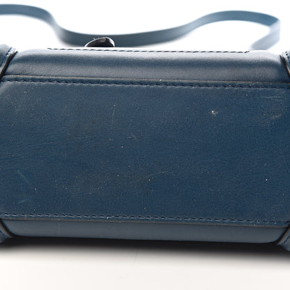 Celine Smooth Calfskin Nano Luggage Ocean Blue 18 of 19