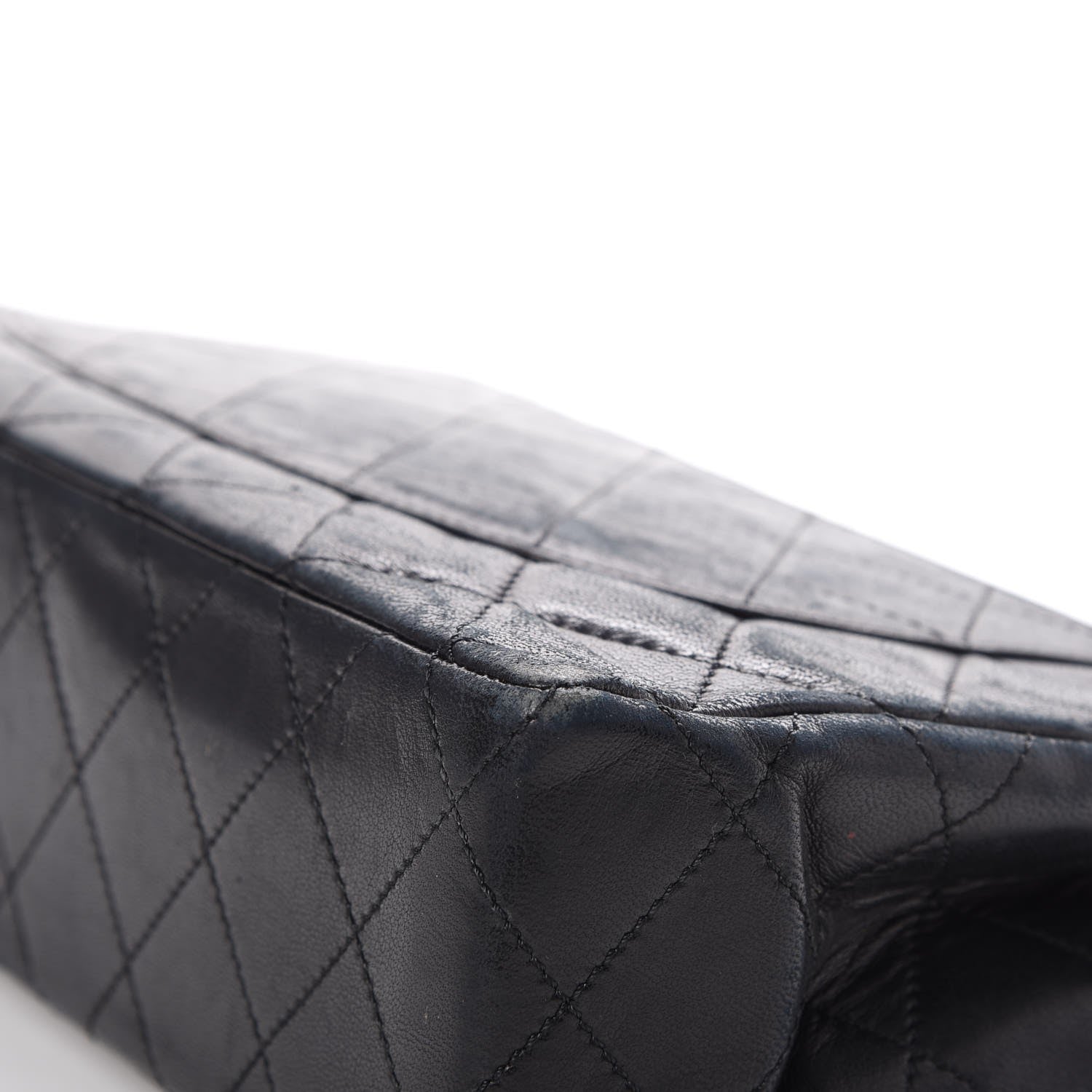 Chanel Lambskin Quilted Medium Double Flap Black 17 of 21