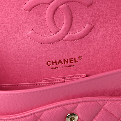 Chanel Caviar Quilted Medium Double Flap Pink 8 of 11