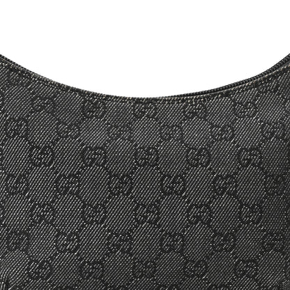 Gucci Denim Monogram Pochette Black 8 of 10