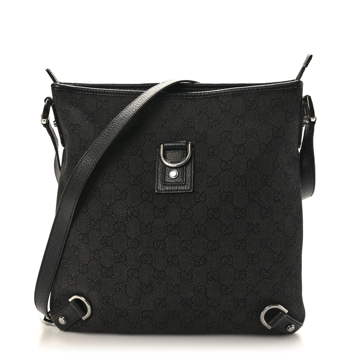 Gucci Monogram Abbey Messenger Bag Black 1 of 10