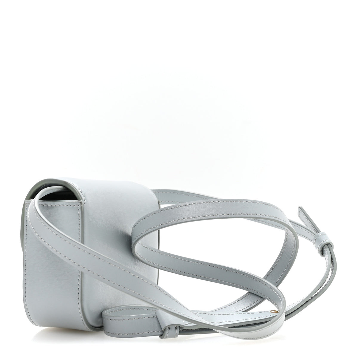 Celine Shiny Calfskin Mini Claude Soft Blue 3 of 10