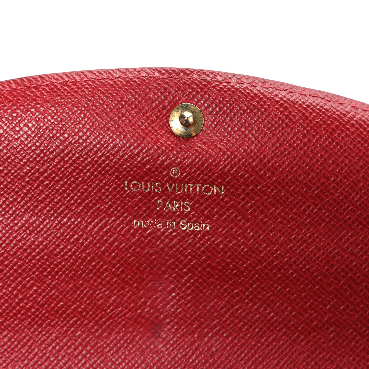 Monogram Emilie Wallet Red