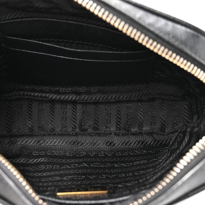 Prada Saffiano Mini Camera Crossbody Bag Black 5 of 13