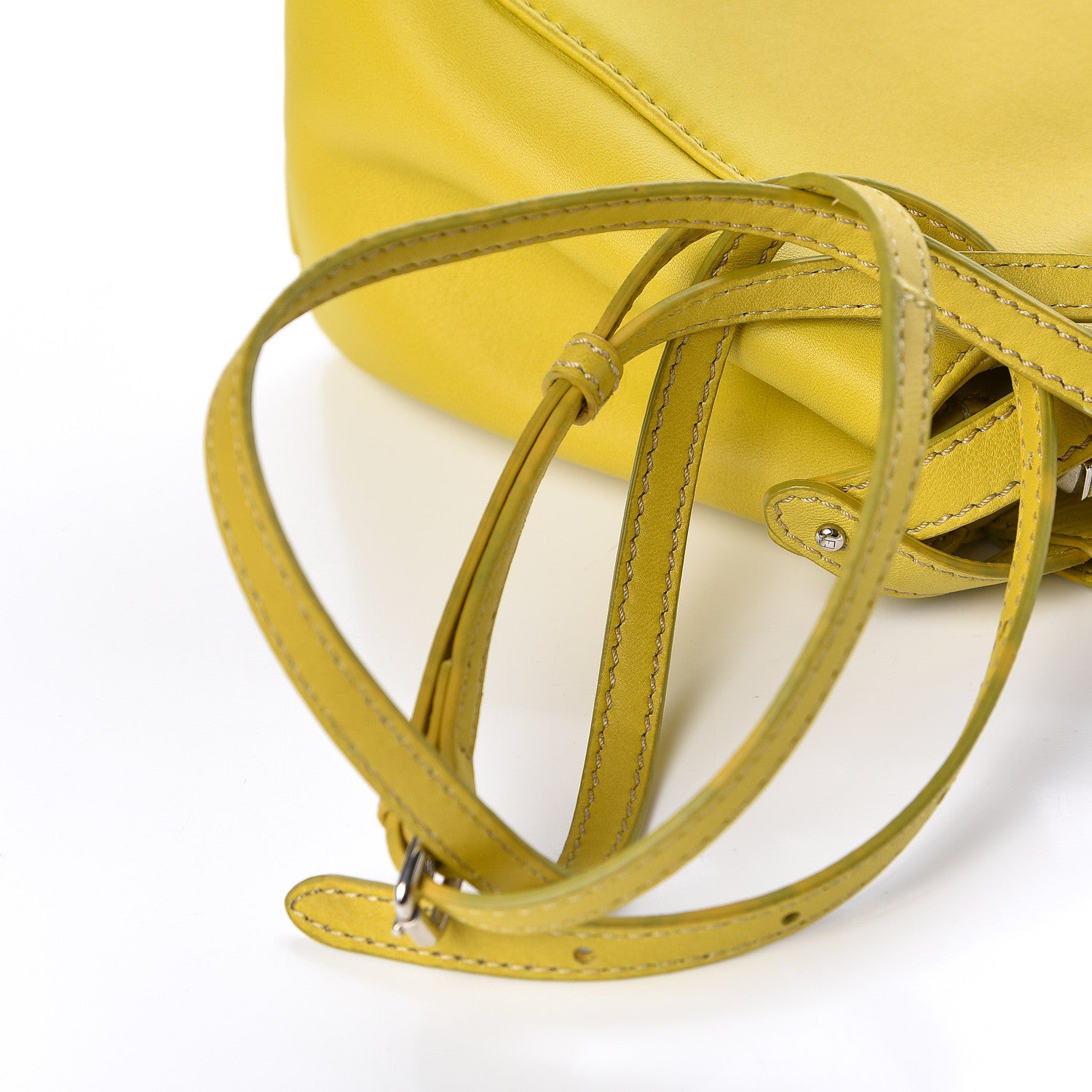 Fendi Nappa Mini Peekaboo Iconic Satchel Lime 12 of 22