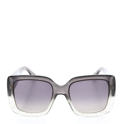 Gucci Glitter Square Optyl Sunglasses 3814/S Gray Silver 2 of 7