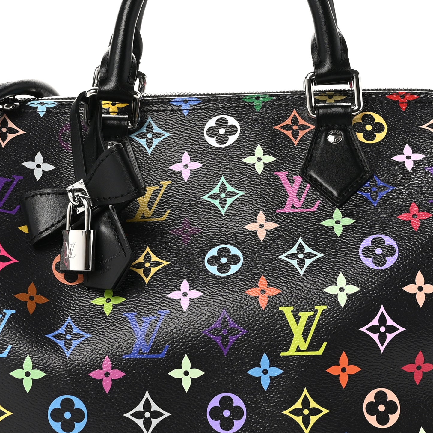 LV X TM Monogram Multicolor Speedy Soft 30 Black